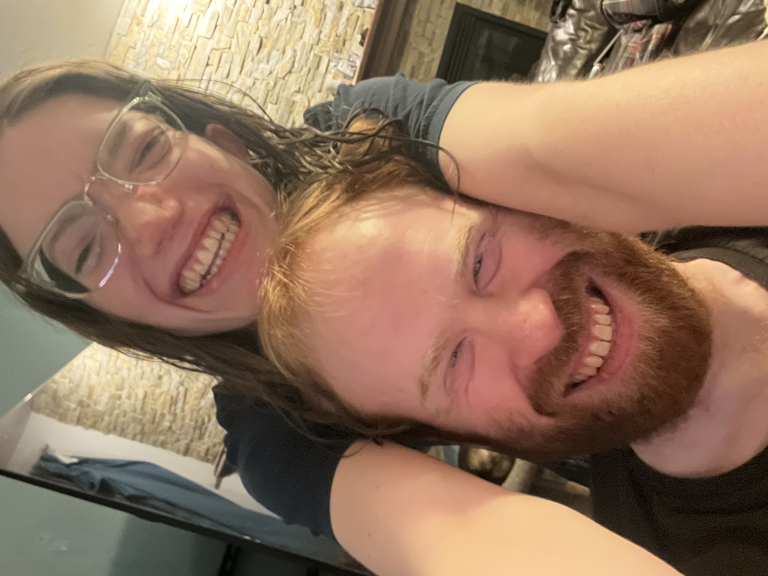 Fi and Jeff joyful selfie